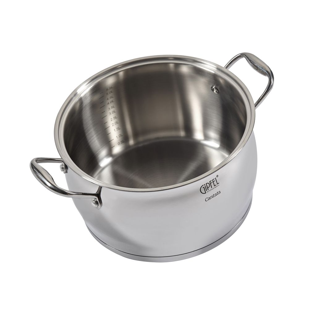 Кастрюля из нержавеющей стали Gipfel Cantata 1265 24 см/6 л