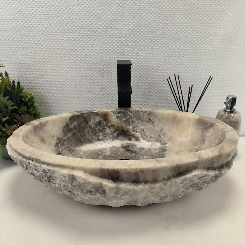 Раковина из оникса Oval Marmo Wave OO-62538 58*38*15 0103