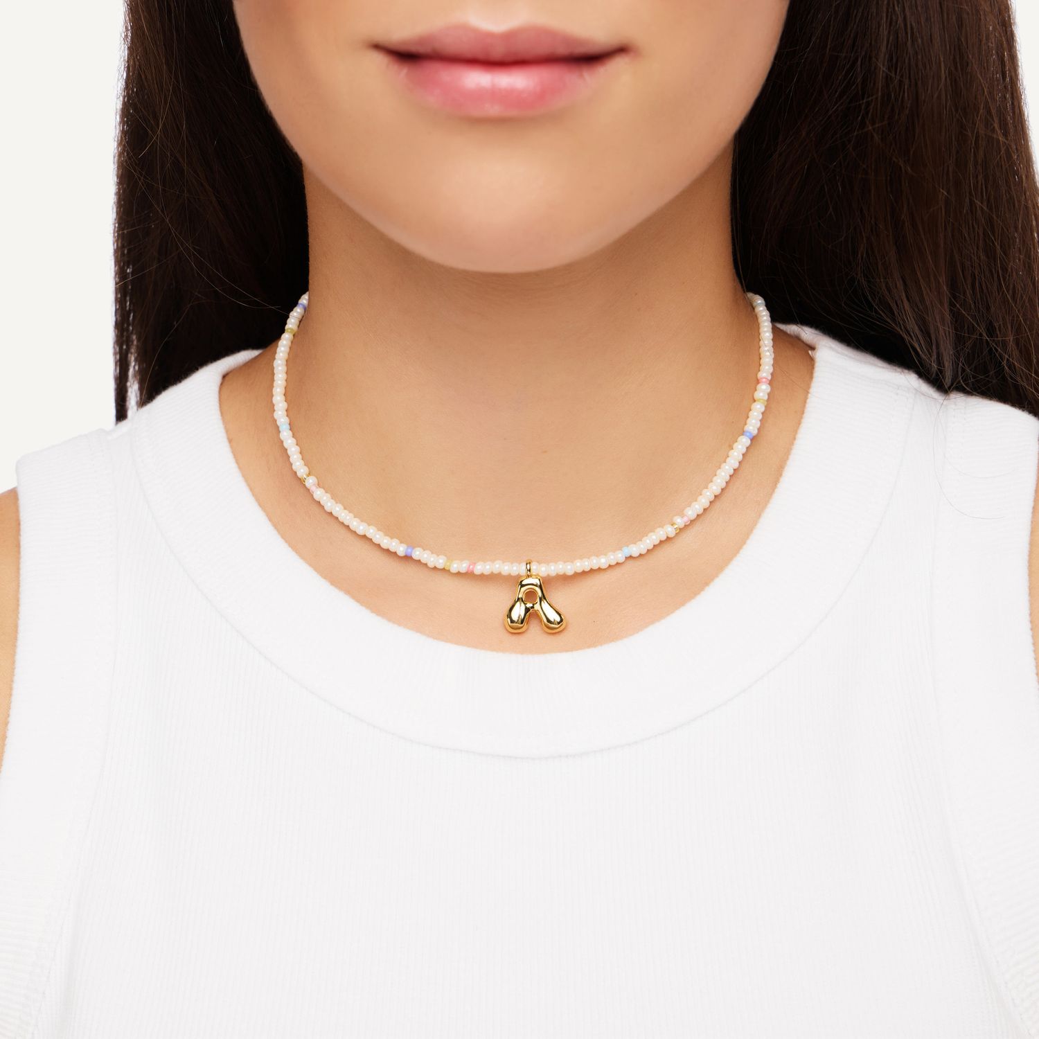 Колье My Mini ABC Necklace - Gold