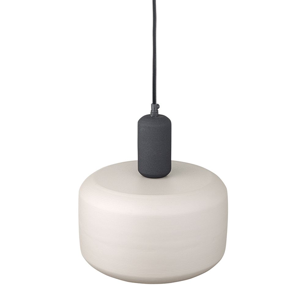 Светильник подвесной Juko, Ø28х32 см, черный/бежевый