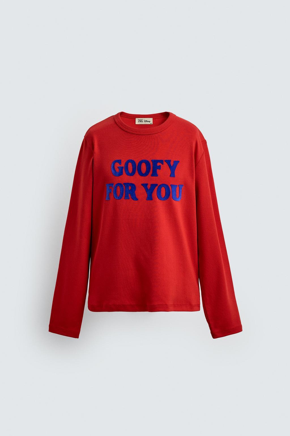 ZARA X DISNEY ФУТБОЛКА С ТЕКСТОМ, КРАСНЫЙ