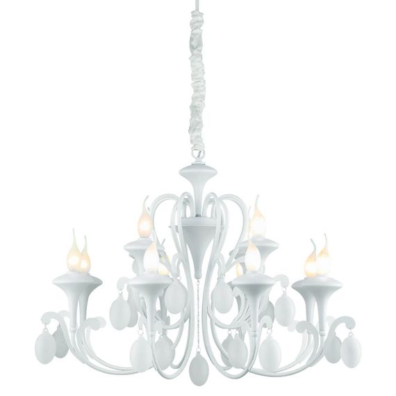 Подвесная люстра Arte Lamp Montmartre A3239LM-12WH