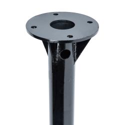 UFV-T10Z-60-80 BLACK Закладная деталь фундамента трубчатая. диаметр 60мм. высота 800мм. Опорный фланец. диаметр 145мм. Материал сталь. Цвет черный. ТМ Uniel