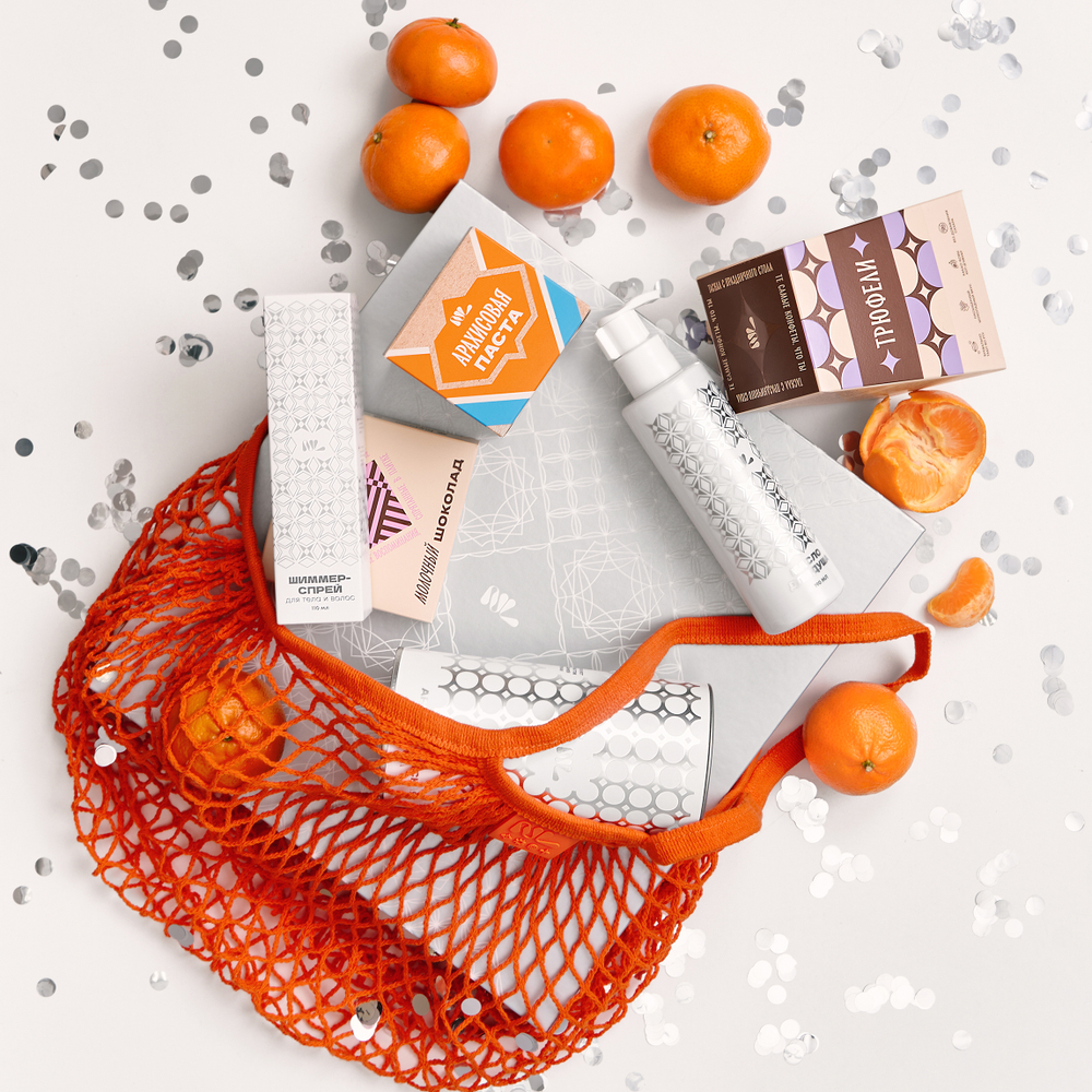 Авоська NL, оранжевая, до 10 кг большая, 40*38см