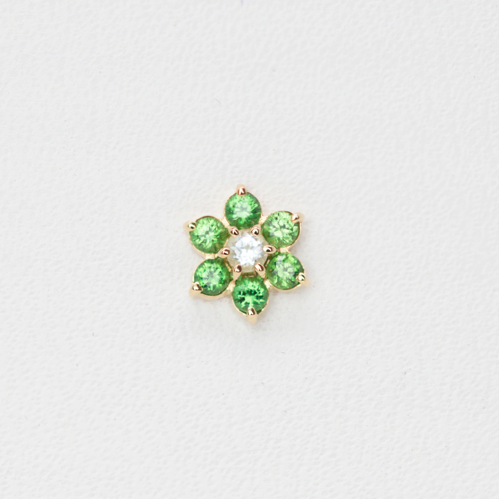 Flowers tops with Precious stones