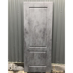 Входная металлическая дверь  с зеркалом RеX (РЕКС) 22 Бетон темный / ФЛ-117 Бетон темный