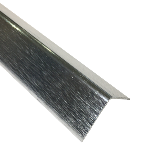 Угол "браш" 20*20мм "DО-1" 2,7м Серебро глянец анод. алюм.