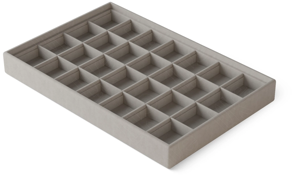 Планшет для украшений Бета Плюс 28 ячеек 41x48 мм кварц