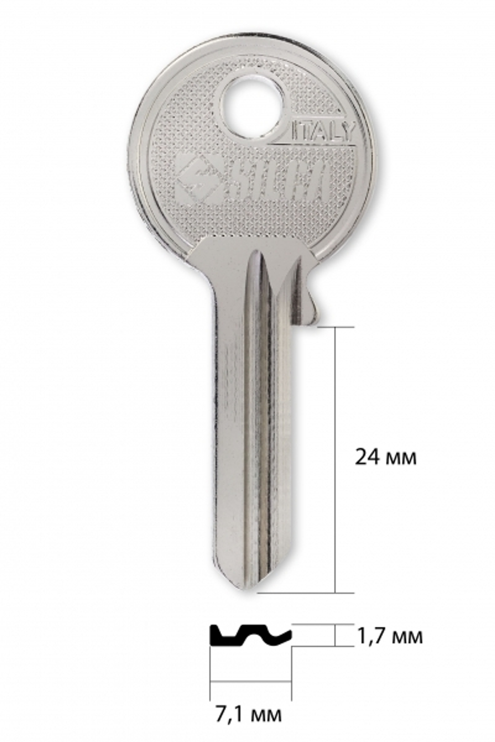 Заготовка английского ключа 10367 UL059 KAL-1 LG1R KLG2L KLG1 19 (Китай)