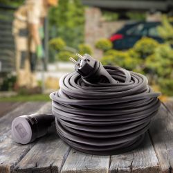 Удлинитель силовой ЭРА UPx-1e-3x1,5-30m-IP44(KG) в бухте с заземлением 1 розетка 30м КГ 3х1,5мм2 | Силовые удлинители