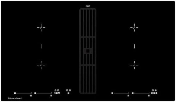 Индукционная стеклокерамич. панель Kuppersbusch KMI 9800.0 SR Black Chrome