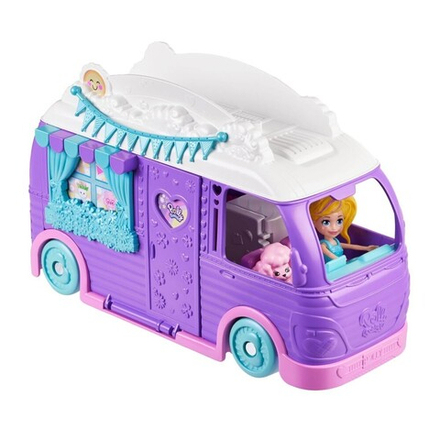 Polly Pocket - Glamping Van Camper + кукла + аксессуары JCC32