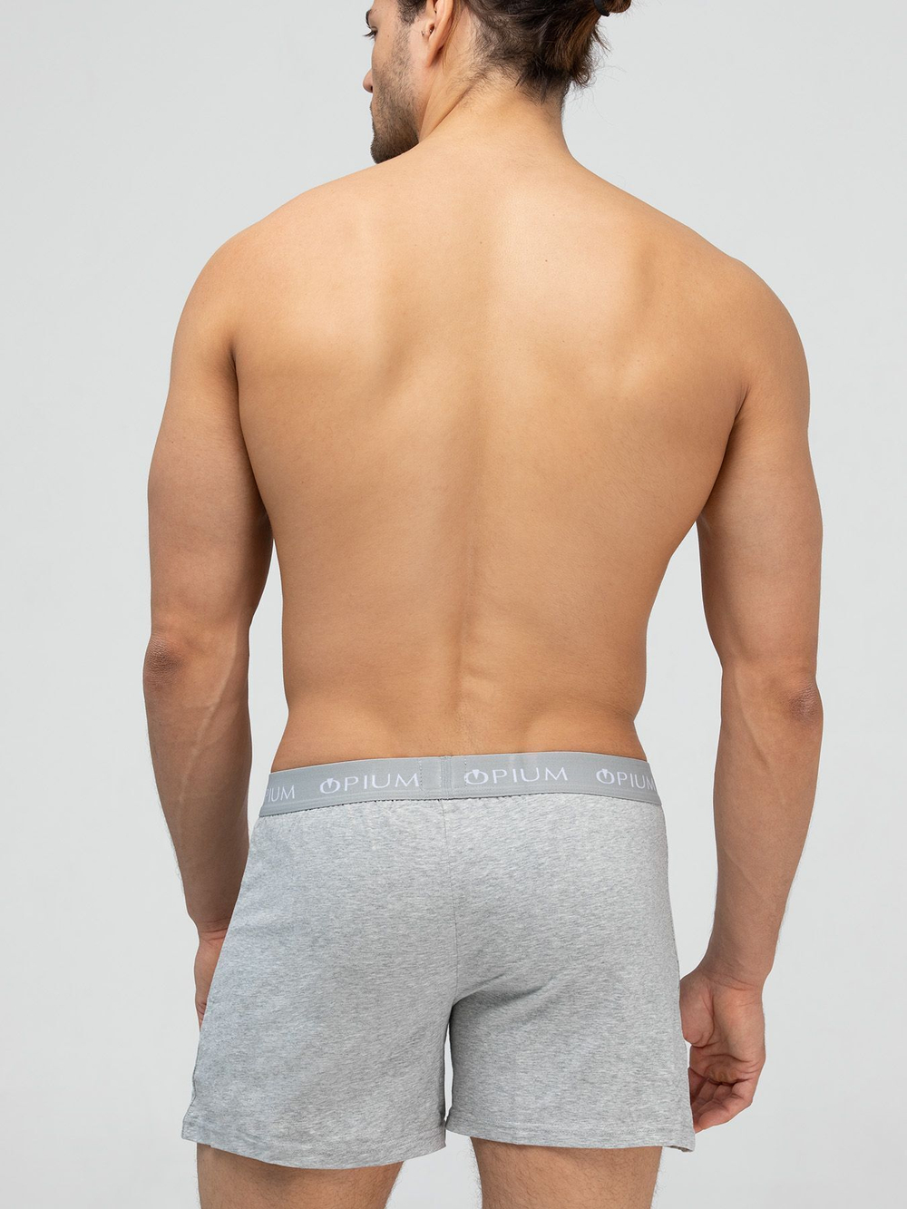 Мужские трусы-шорты с пуговицами (Размер: XXL) (Цвет: темно-синий)