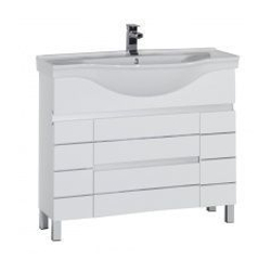 Тумба с раковиной Aquanet Доминика 100 белый