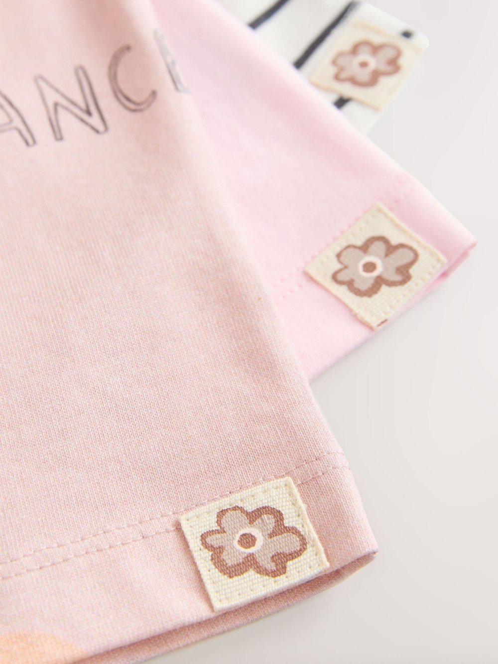 Футболка для девочки Next E65-393, 3 шт., Розовый, Белый