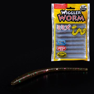 Слаги съедобные LJ Pro Series WIGGLER WORM (5,84 см), цв. S21, 9 шт.