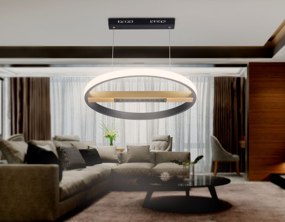 Ambrella Подвесной светодиодный светильник с пультом управления LineTech FL51489