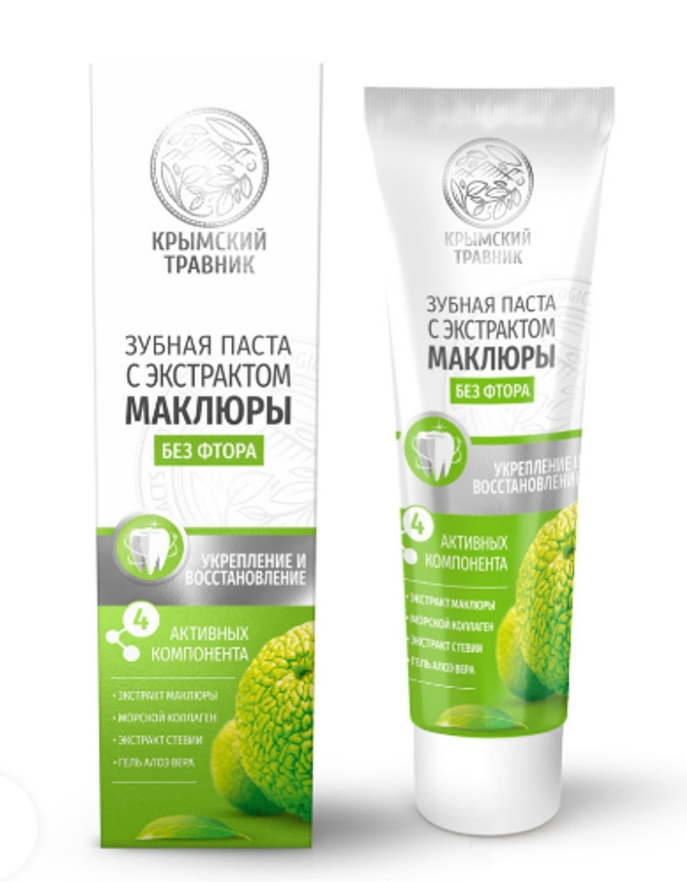 Зубная паста с экстрактом Маклюры
