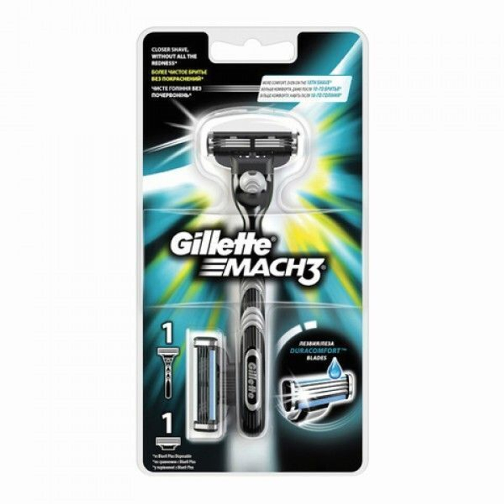 Станок Gillette Mach3 2 кассеты