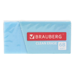 Ластик BRAUBERG "PASTEL MATTE", 50х24х10мм, прямоугольный, картон.держатель, эко ПВХ, ассорти,272729
