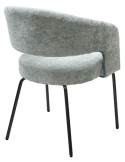 Стул SNUG 3018-04 мятный, шенилл / черный каркас, ®DISAUR