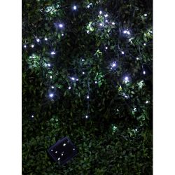 Садовая гирлянда ЭРА ERASF22-29 на солнечной батарее Бахрома холодный свет 2,4Х0,5м | Садовые декоративные светильники