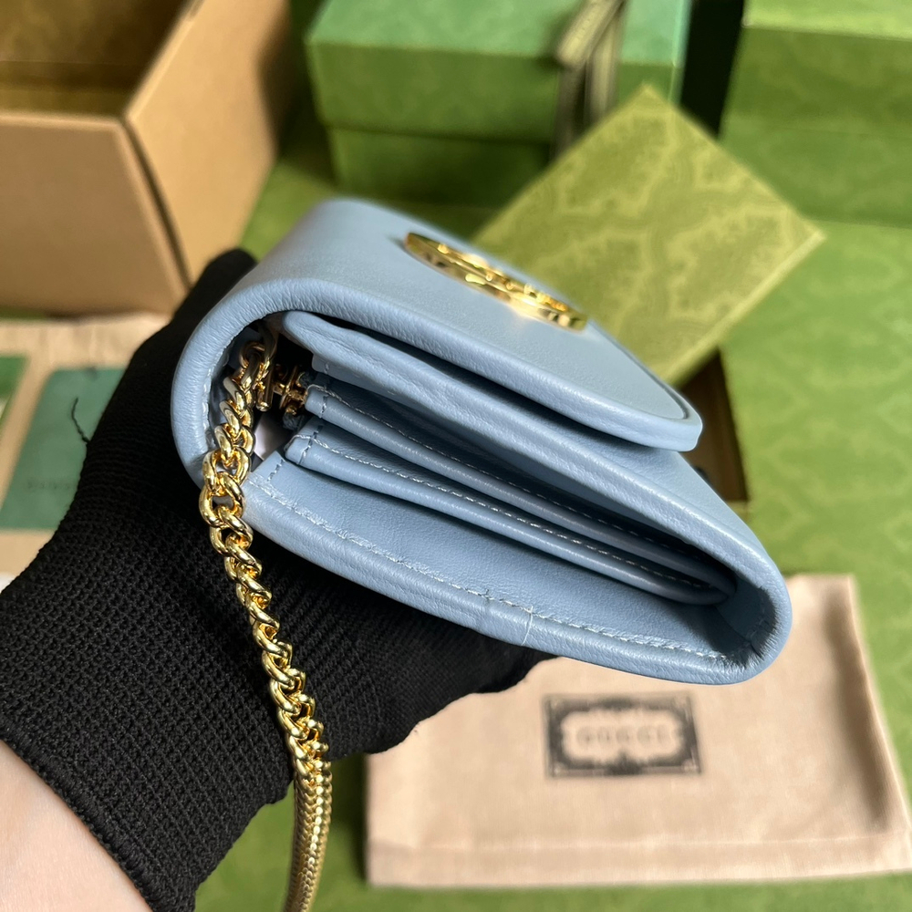 Gucci Blondie Continental Chain Wallet