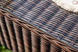 "Гляссе" лаунж-зона из искусственного ротанга, цвет коричневый