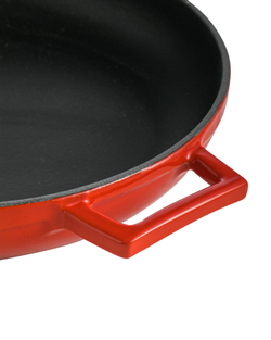 Сковорода с крышкой 2.3л 28см LAVA красная