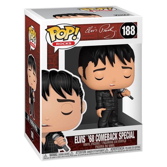 Фигурка Funko POP! Rocks Elvis Presley Elvis '68 Comeback Special (188) 40140 / Фигурка Фанко ПОП! в виде Элвиса Пресли
