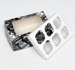 Упаковка для капкейков с окном Cook Book (6 ячеек ) 25*16*10 см