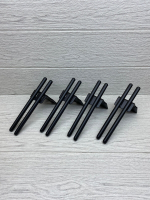 Ножки для мебели черные 15 см 4 штуки