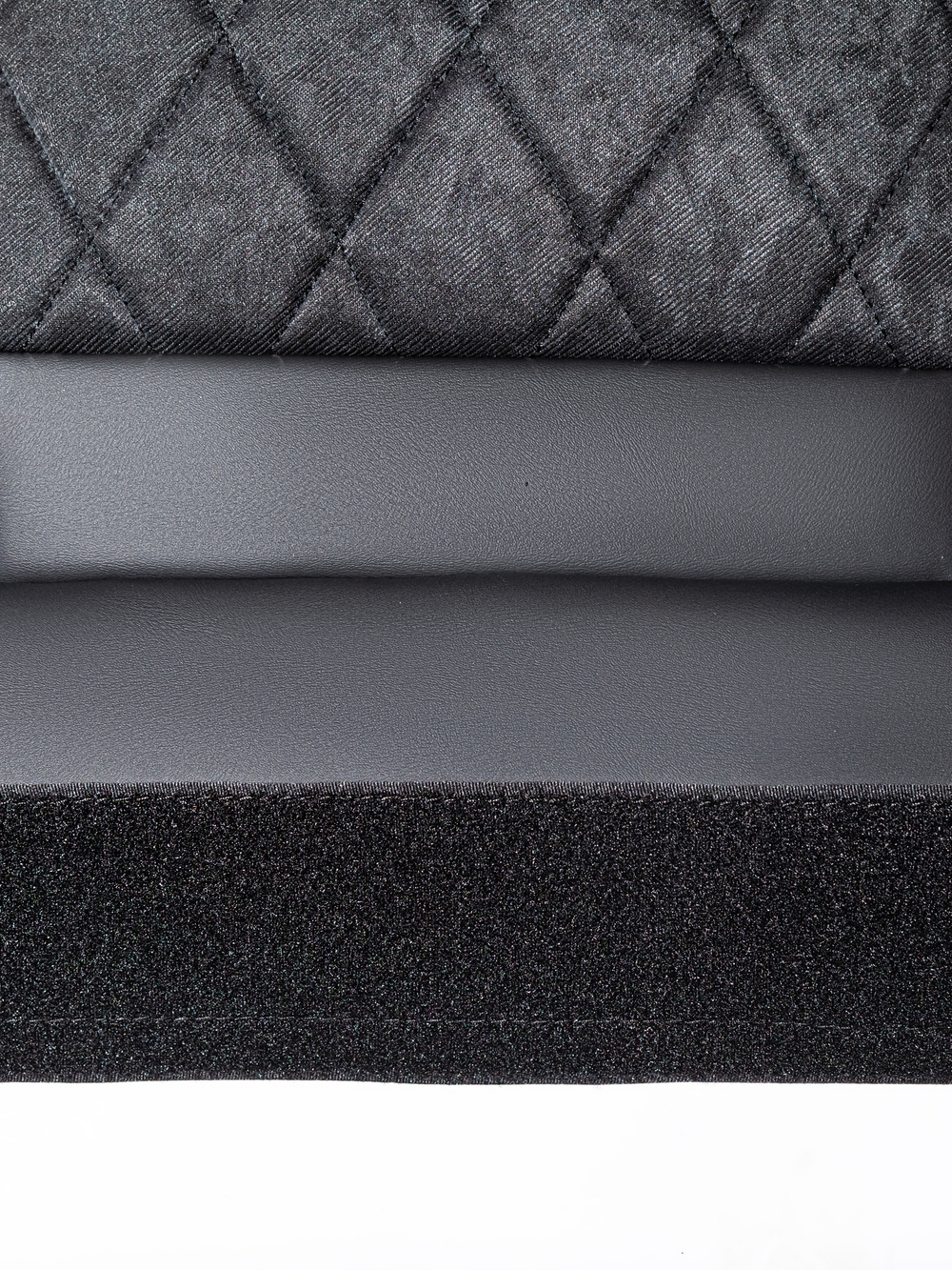 Чехлы Люкс FAW J7 (экокожа, черный, серая вставка)