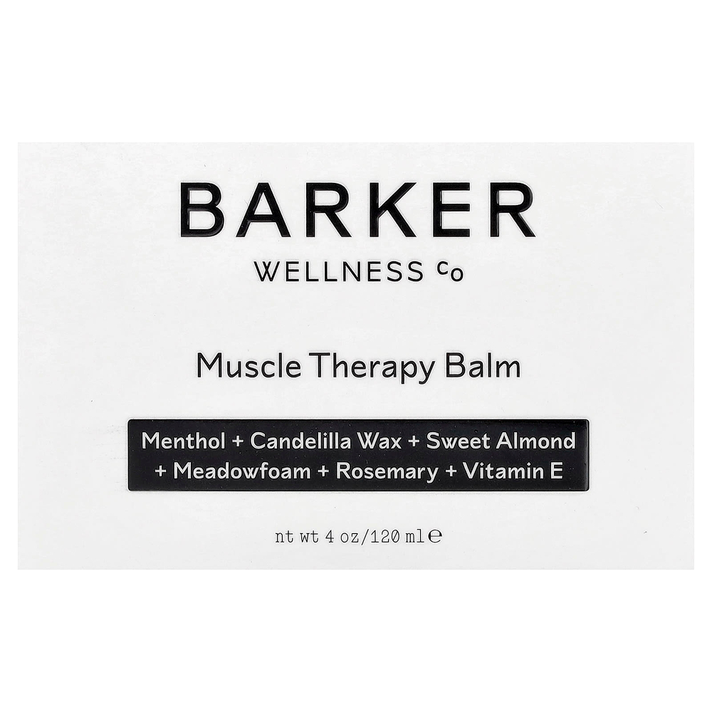 Barker Wellness Co, бальзам для восстановления мышц, 120 мл (4 унции)