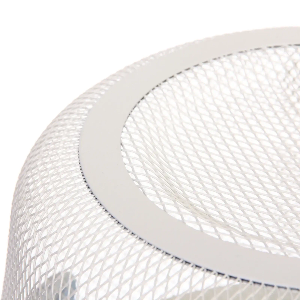 Корзина для хранения металлическая с деревянной ручкой «ФАРГО», цвет белый, 26*18см (лейбл Селфи)