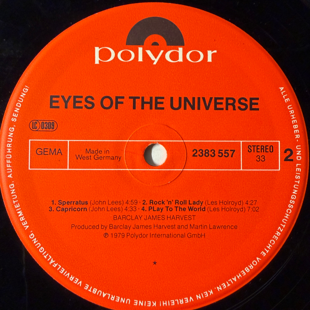 Barclay James Harvest ‎– Eyes Of The Universe (Германия 1979г.)