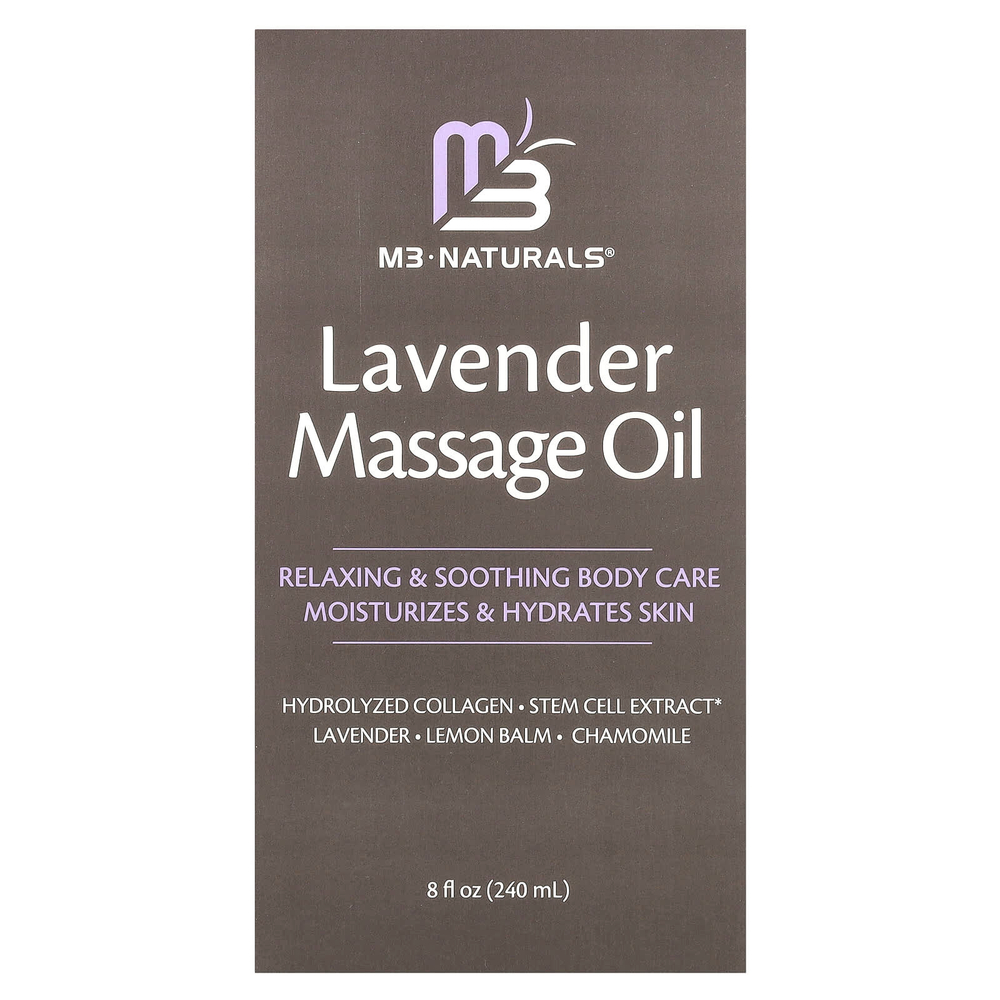 M3, Лавандовое массажное масло, 240 мл (8 жидк. унц.)
