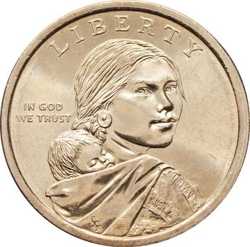 1 доллар (dollar) 2011 D США «Коренные Американцы - договор с Вампаноагами(трубка мира)»