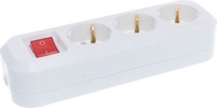 Колодка для удлинителя "IONICH" 3 гн. с/з и выкл.