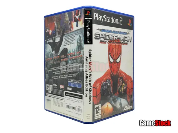 PS2 Spider-Man: Web of Shadows Amazing Allies Edition (Б/У, Английская версия, SLES-55372, PAL)