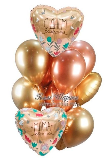 Букет шаров "Маме на День Рождения"