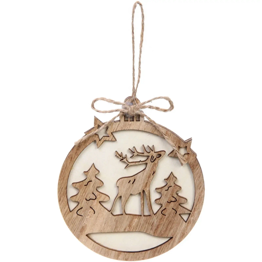 Подвеска «Снежинка - Лес» 10*11 см