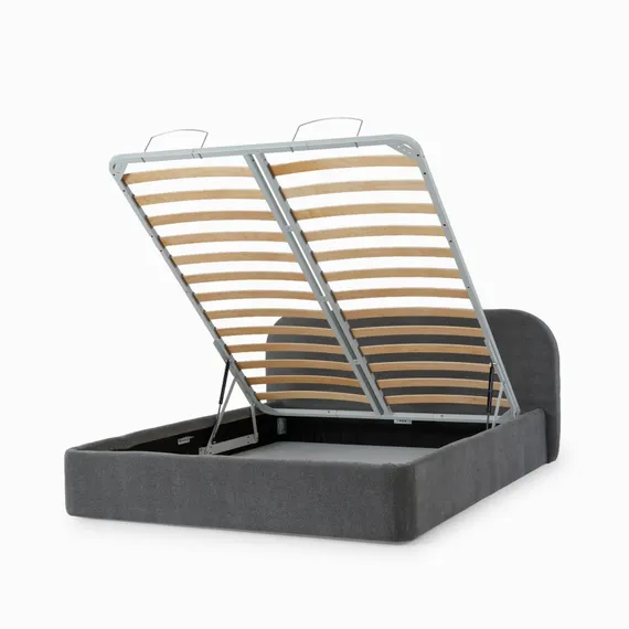 Кровать с подъемным механизмом Нарта 180x200 см, серая