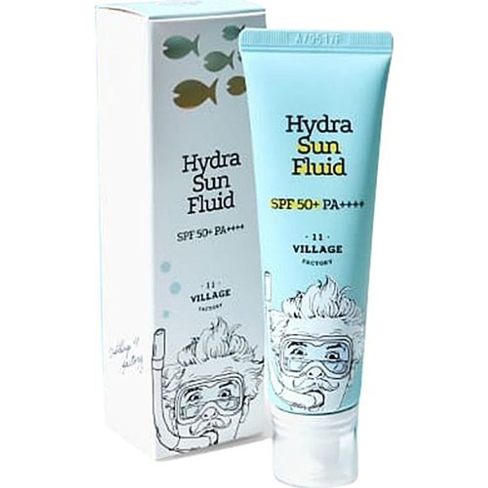 Village 11 Factory Крем-флюид увлажняющий солнцезащитный - Hydra sun fluid SPF50+ PA++,50мл