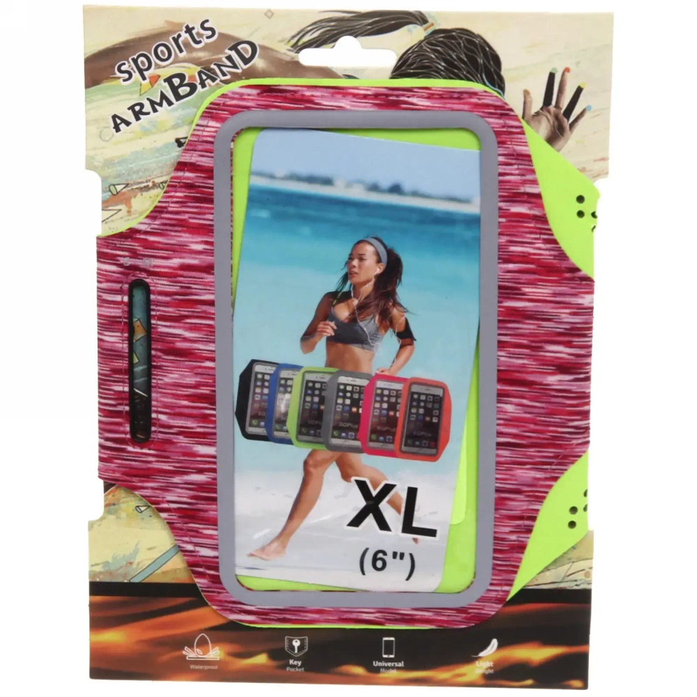 Чехол спортивный для телефона на руку «Victory» (для телефона 6»), микс