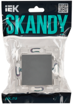 SKANDY Заглушка с суппортом SK-C01Gr серый IEK