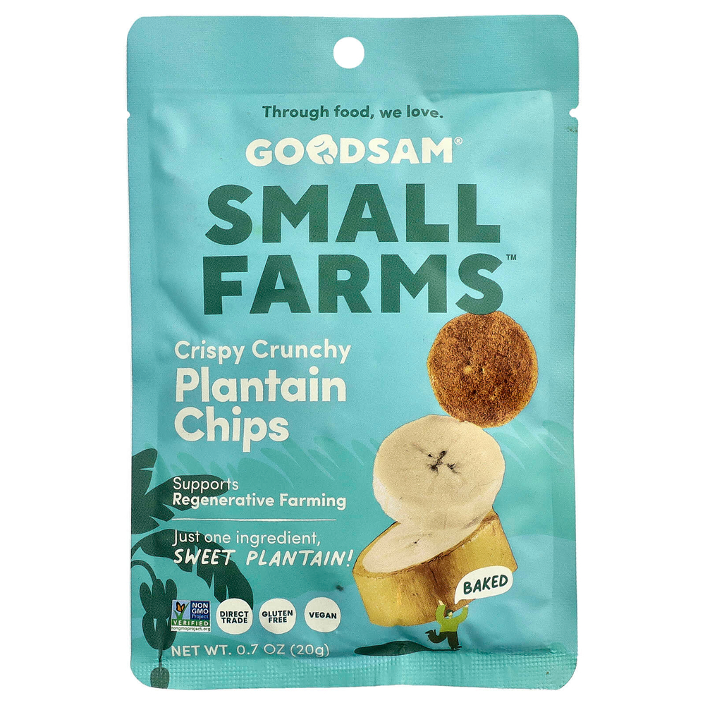 GoodSam PBC, хрустящие чипсы, подорожник, 20 г (0,7 унции)