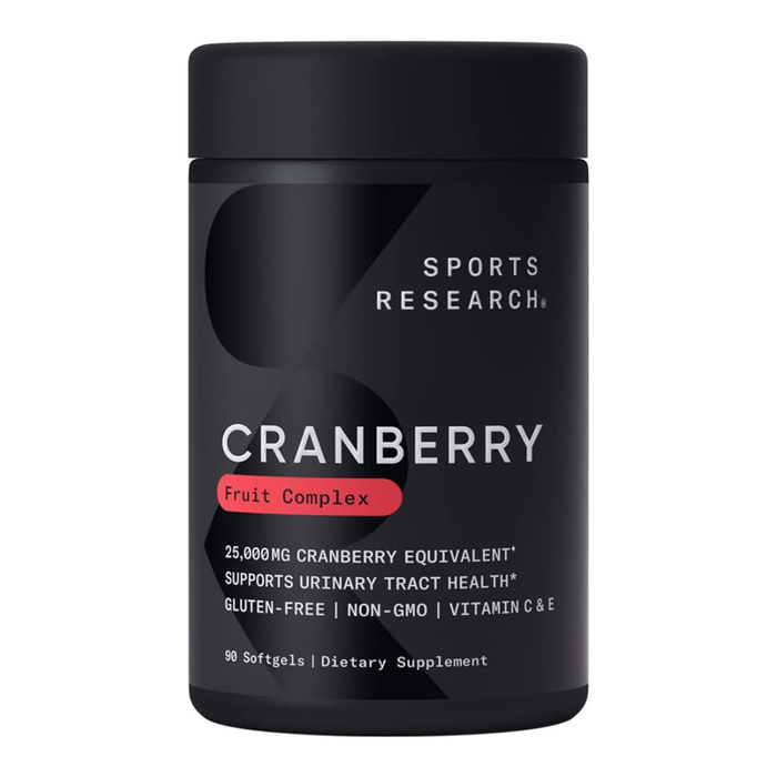 Клюквенный концентрат 250 мг, Cranberry Concentrate 250 mg, Sports Research, 90 капсул