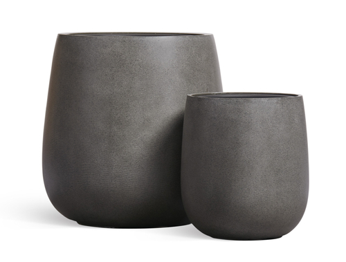 Кашпо TREEZ Effectory Beton Design-Чаша Тёмно-серый бетон в-50 см, д-49 см 41.33-02-24-119-GR-49