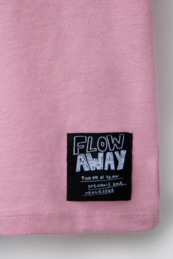 ZARA ФУТБОЛКА С НАДПИСЬЮ В СТИЛЕ ГРАФФИТИ, РОЗОВЫЙ